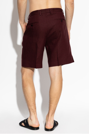 Dolce & Gabbana Shorts de lino con pinzas