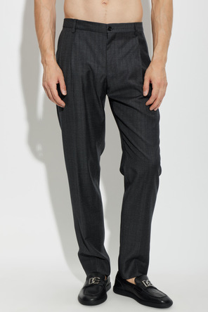 Dolce & Gabbana Wool pleated trousers