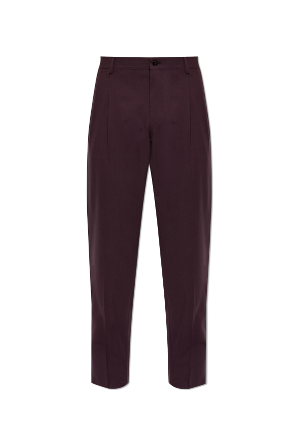 Wool pleated trousers od Dolce & Gabbana