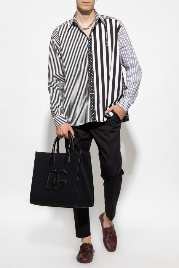 Dolce & Gabbana Cotton pleat-front sheath trousers