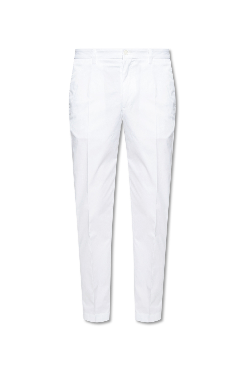 Dolce & Gabbana Cotton Pants in White Womens Clothing Trousers Slacks and Chinos Skinny trousers 