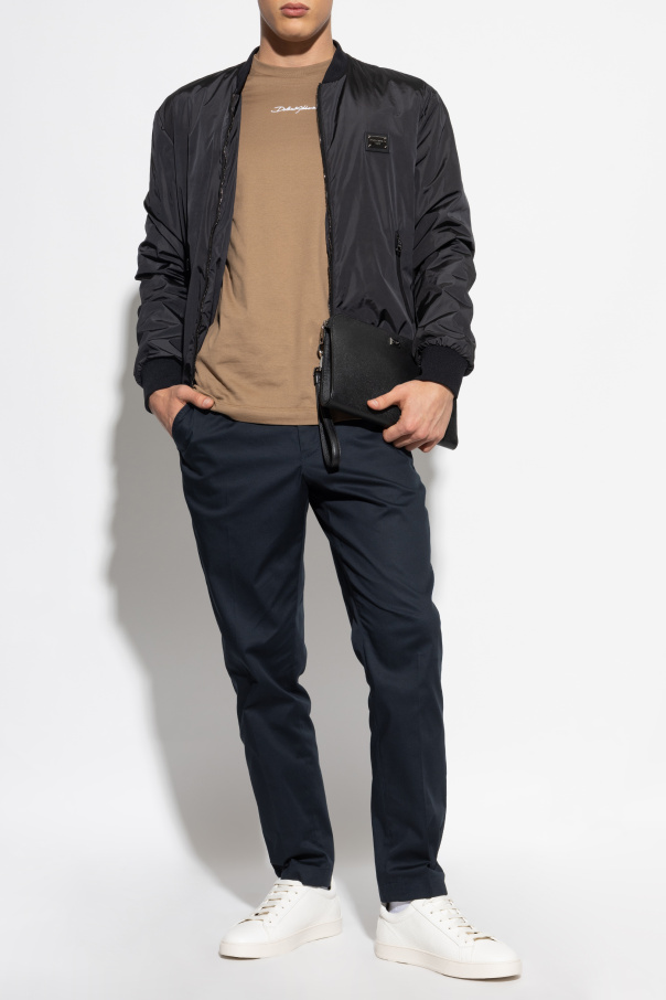 Dolce & Gabbana Pantalones de raya planchada