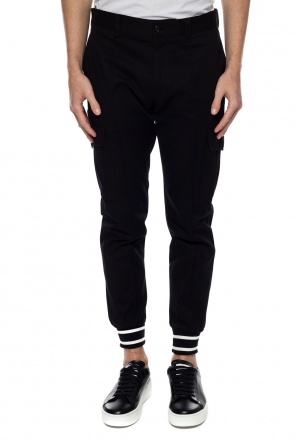 Dolce & Gabbana trousers Cropped with rib cuffs