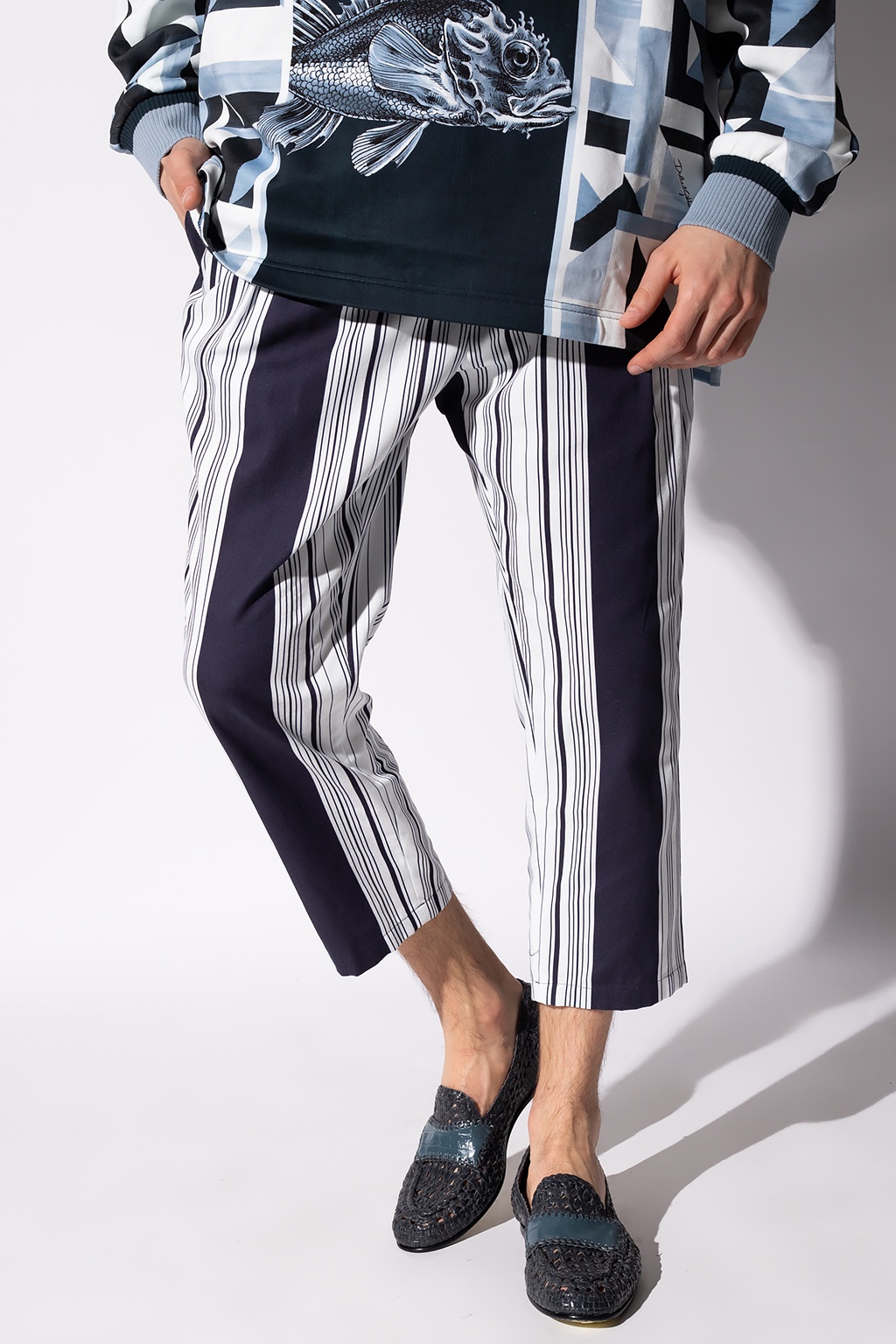 ellesse ricadi shorts all over print Striped trousers