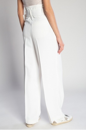 GenesinlifeShops Malaysia - White High - waisted trousers Golden