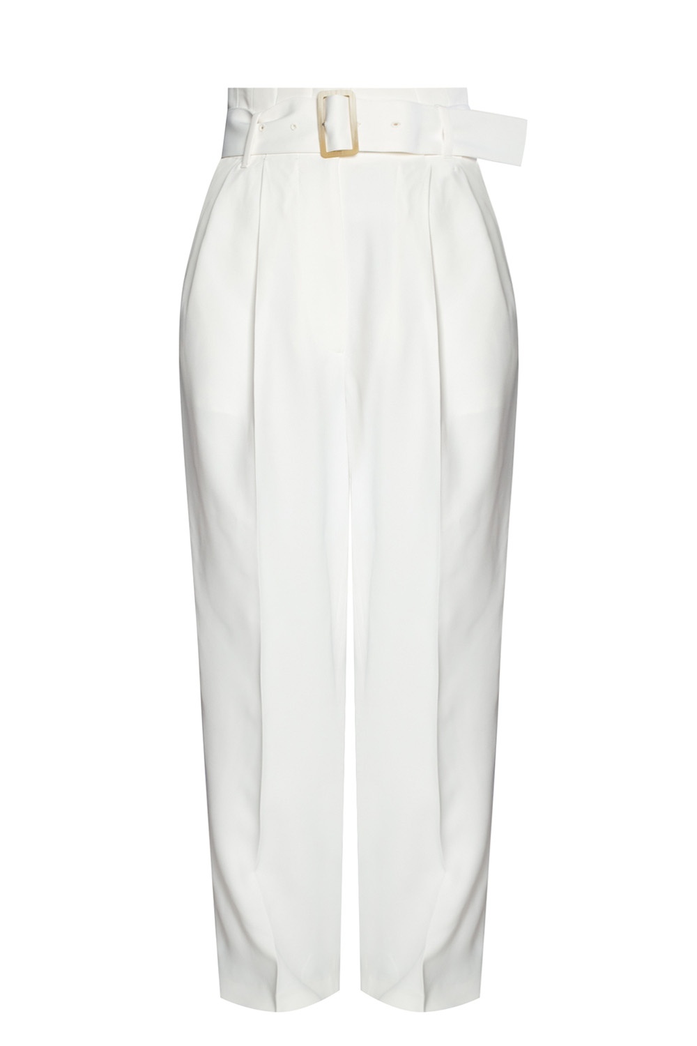 GenesinlifeShops Malaysia - White High - waisted trousers Golden