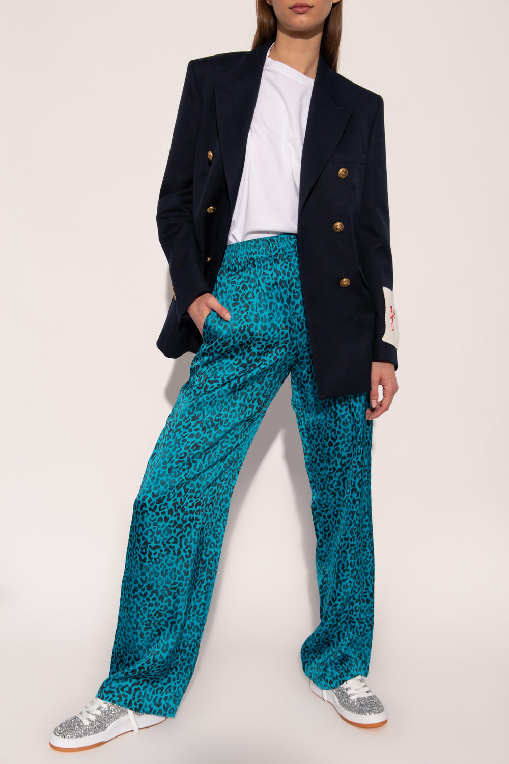 Golden Goose trousers Paul with animal motif