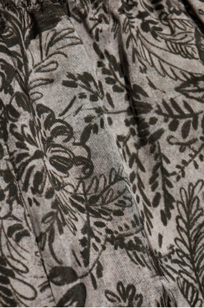 Golden Goose Trousers with a botanical motif