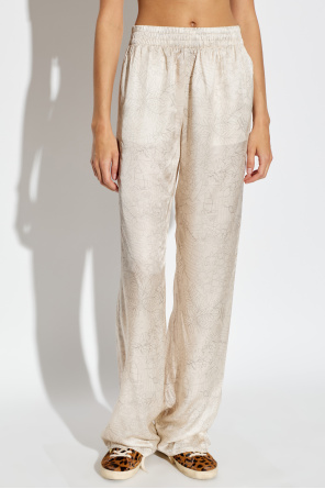 Golden Goose Trousers with floral motif