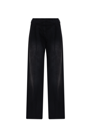 Calças de perna larga