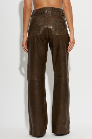 Golden Goose Pantalones de cuero