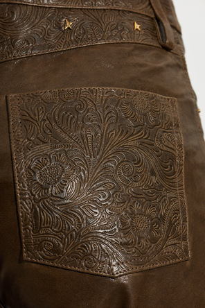 Golden Goose Pantalones de cuero