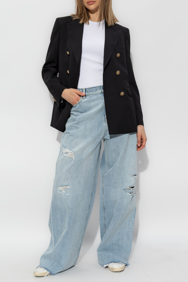 Golden Goose Jeansy z efektem `vintage`