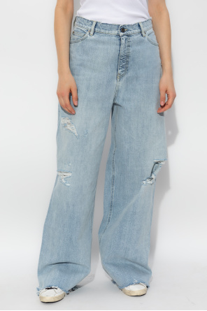 Golden Goose Jeansy z efektem `vintage`