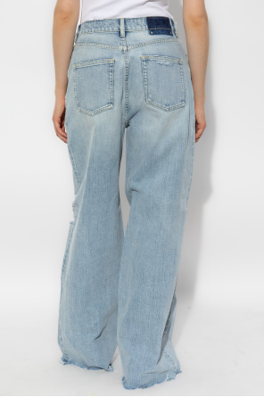 Golden Goose Jeansy z efektem `vintage`