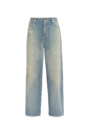 Vintage-effect jeans