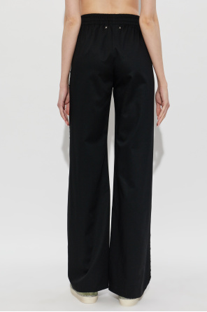 Golden Goose Pantalones de lana con apliques brillantes