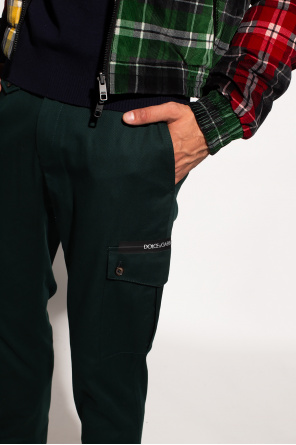 Dolce & Gabbana trousers logo-print with multiple pockets