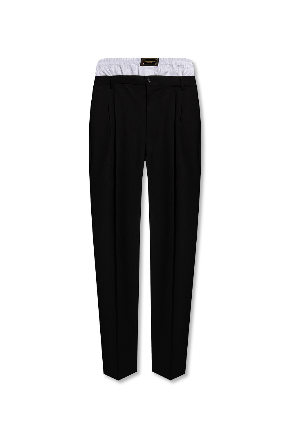 Dolce & Gabbana Wool pleat-front trousers