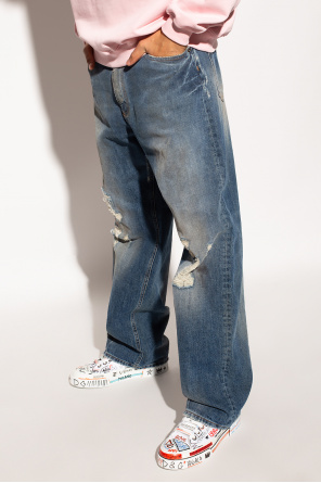 Dolce asymmetric & Gabbana Jeans with vintage effect