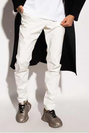 Dolce & Gabbana trousers boyfriend in coated fabric