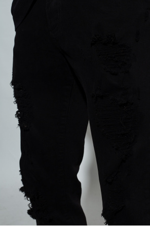 Dolce & Gabbana heraldic patch ripped jeans Slim jeans