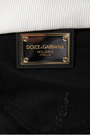 Dolce & Gabbana braided-strap holdall bag Slim fit jeans