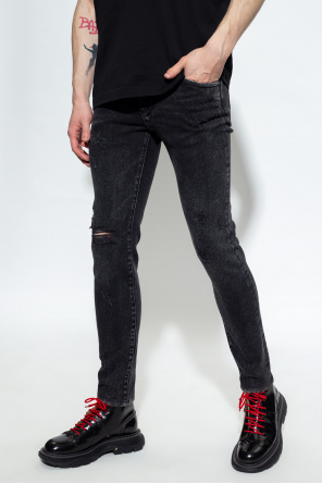 Dolce & Gabbana Kids graphic-print puff-sleeve sweatshirt Skinny jeans