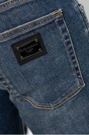 dolce 18kt & Gabbana Crystal-Embellished Platform Sandals Skinny jeans