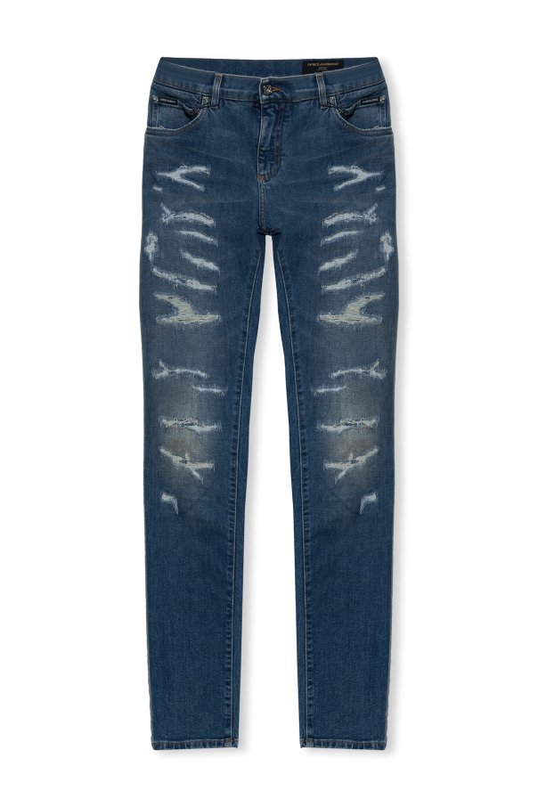 Dolce green & Gabbana Distressed jeans