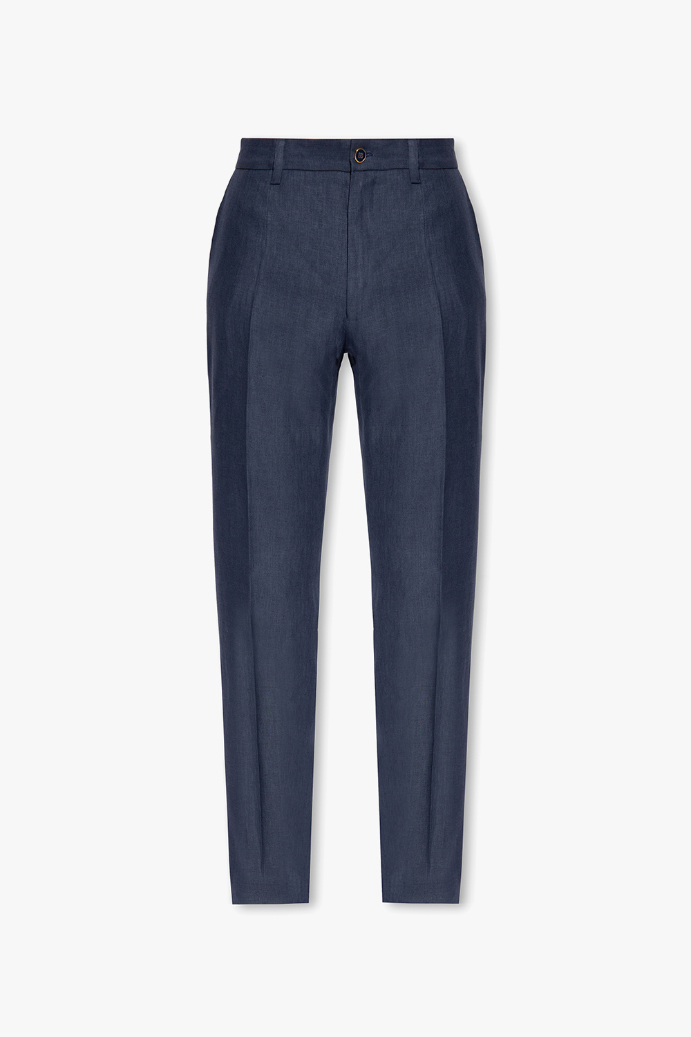 Dolce & Gabbana Linen pleat-front trousers