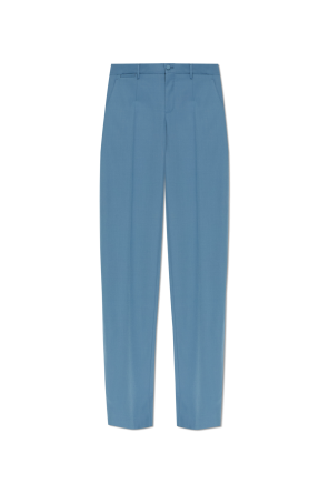 Wool pleated trousers