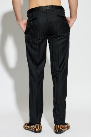 Dolce & Gabbana Satin striped trousers