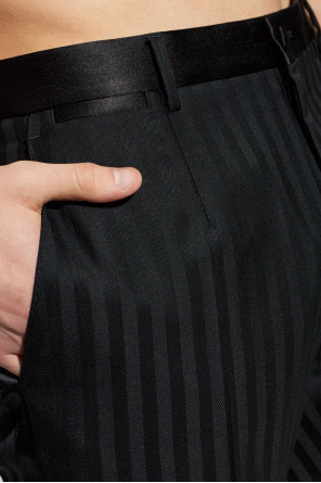 Dolce & Gabbana Satin striped trousers