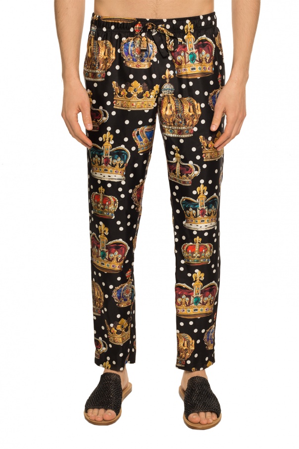 Black Silk pyjama pants Dolce & Gabbana - Vitkac Italy