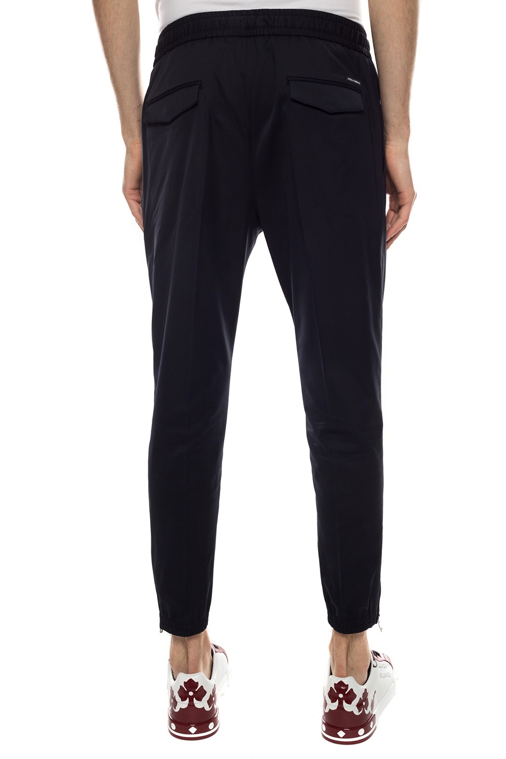 Dolce & Gabbana Mid trousers with topstitching detail