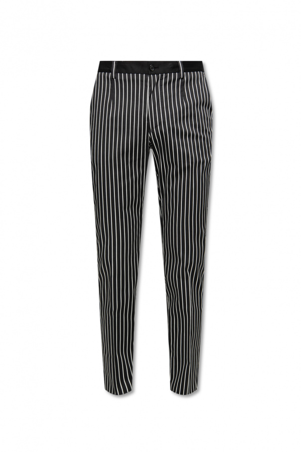 Cropped Lantern Pants in Organic Cotton Stretch Jersey Cotton pleat-front trousers