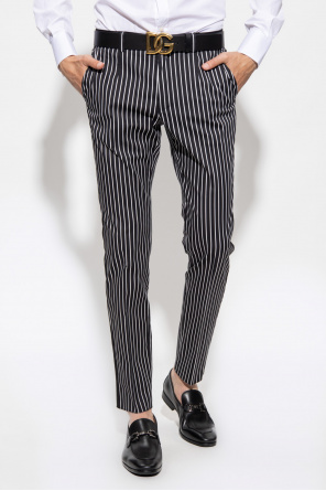 Dolce & Gabbana Cotton pleat-front triple trousers