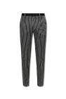Cropped Lantern Pants in Organic Cotton Stretch Jersey Cotton pleat-front trousers