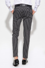 Cropped Lantern Pants in Organic Cotton Stretch Jersey Cotton pleat-front trousers