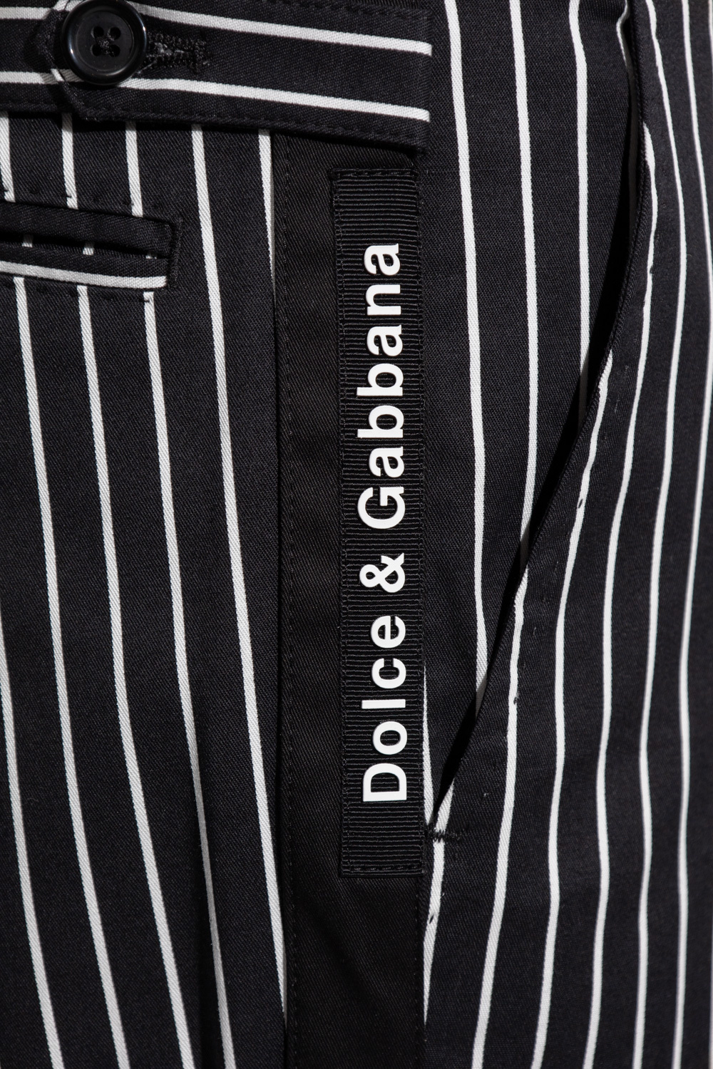 Dolce & Gabbana Cotton pleat-front trousers