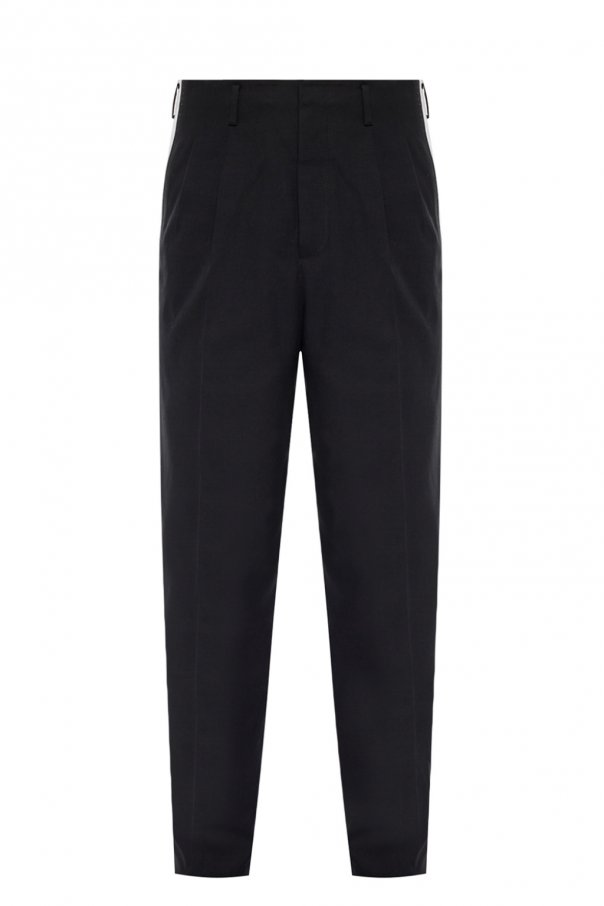 Dolce & Gabbana Side-stripe pleat-front trousers