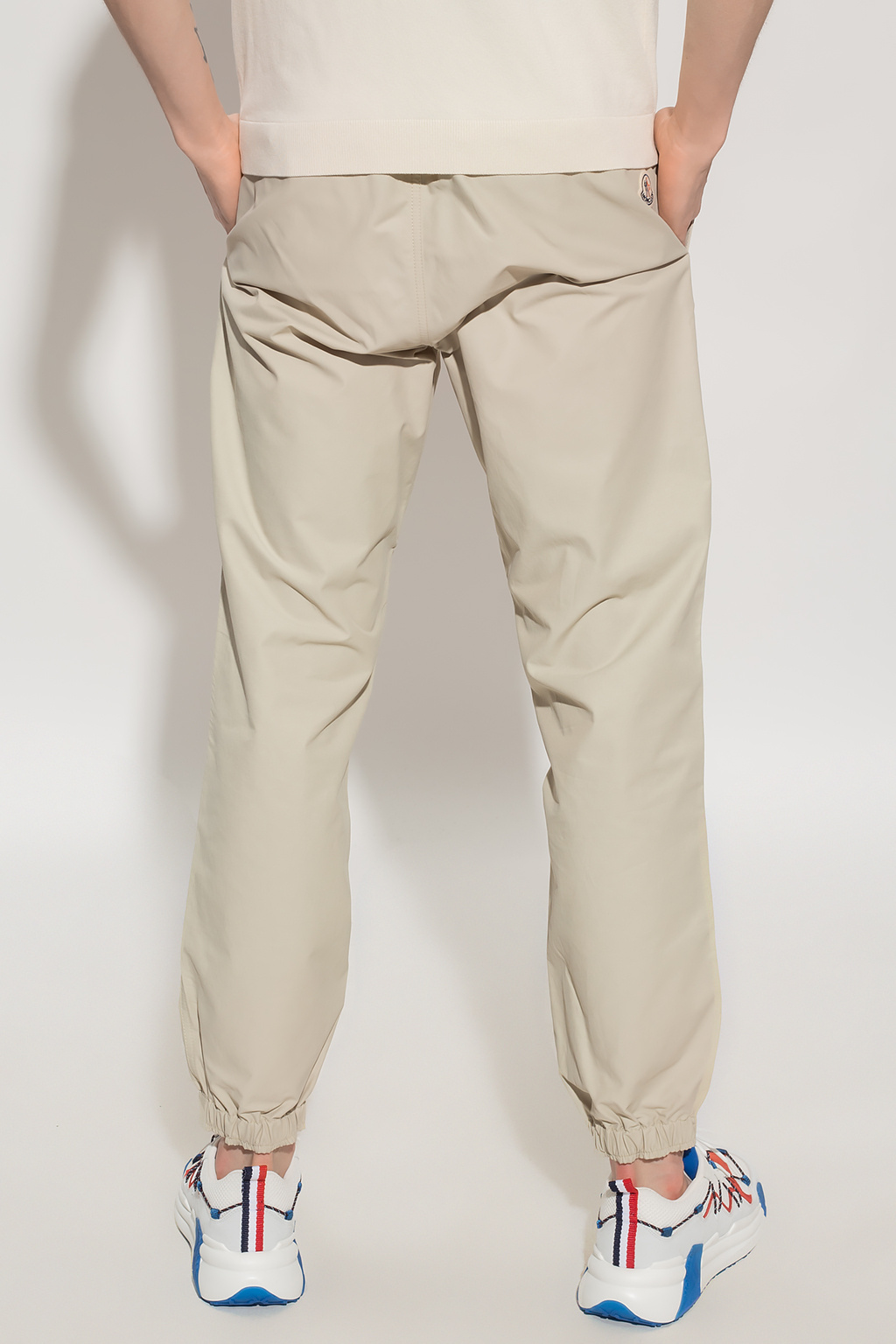 Moncler tied trousers with logo