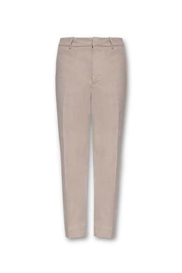 Moncler Cotton pleat-front track trousers