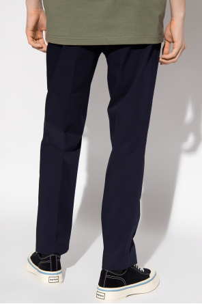 Moncler Pleat-front trousers sleep with logo