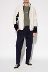 Moncler Pleat-front Flaneur trousers with logo