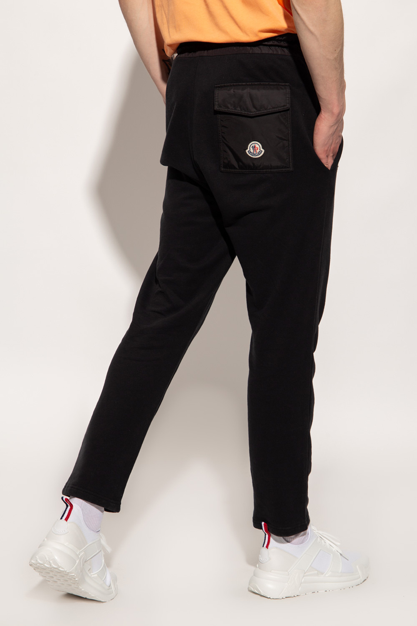 Moncler Slim Fit Wool Blend Small Check Suit Pants