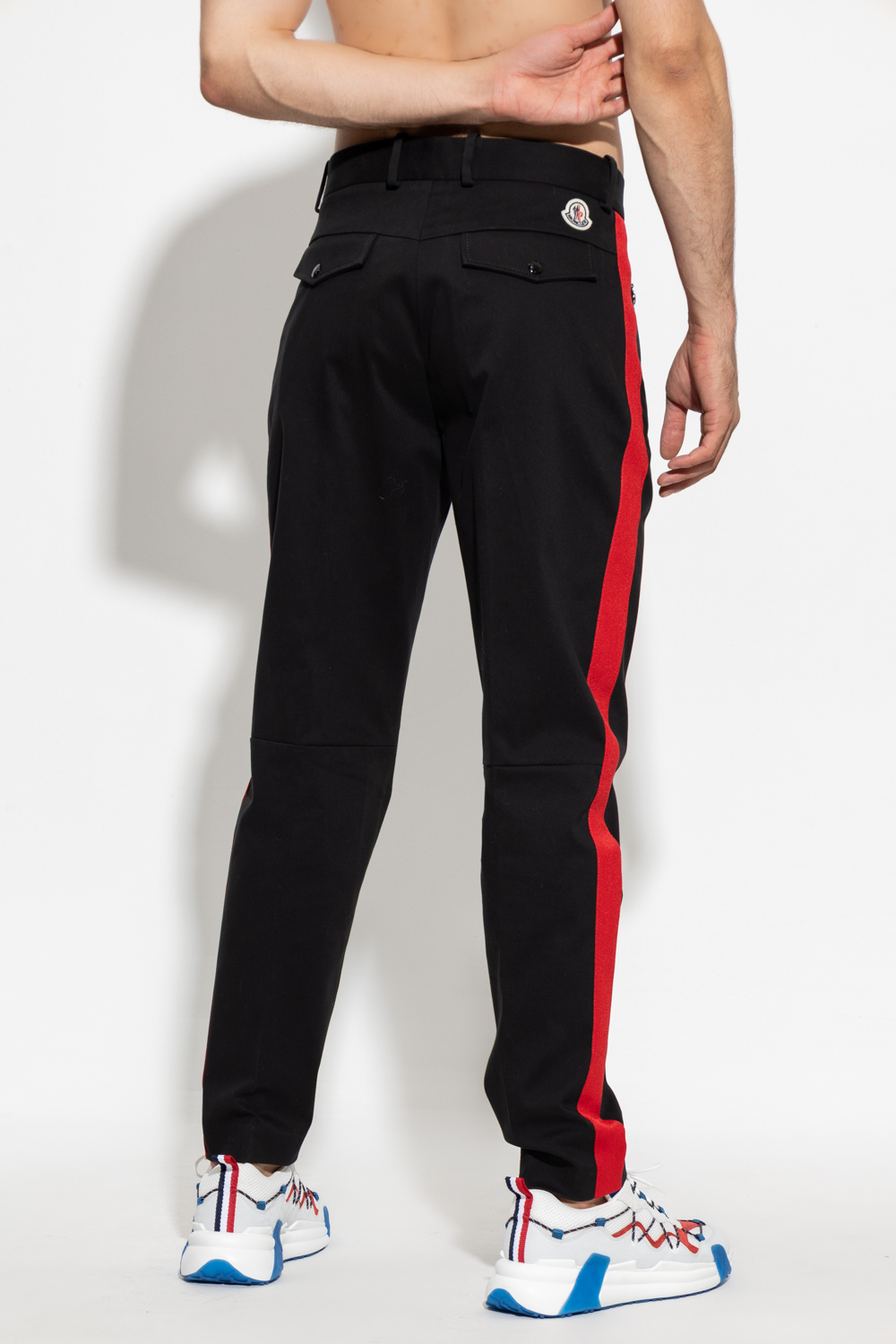 Moncler Trousers with side stripes