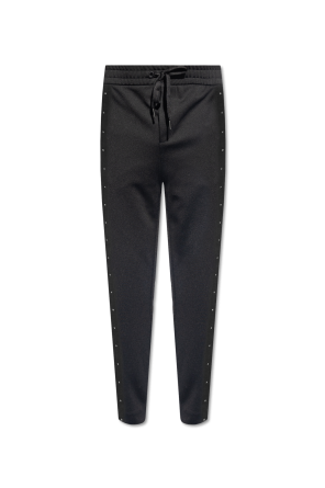 Calvin Klein Jeans Hoodie avec capuche à bande logo Noir