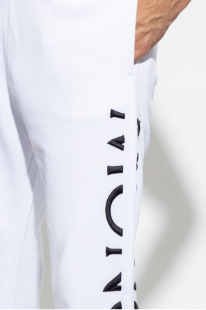 Moncler DKNY abstract logo-print shorts